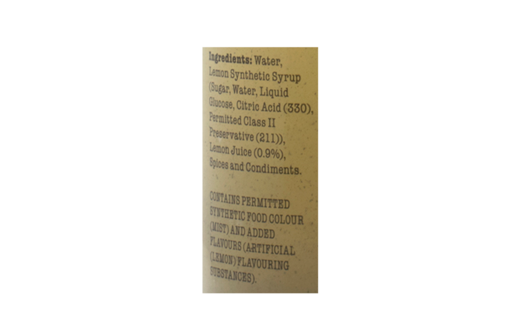 The Original Shikanji Masala Lemonade   Glass Bottle  200 millilitre